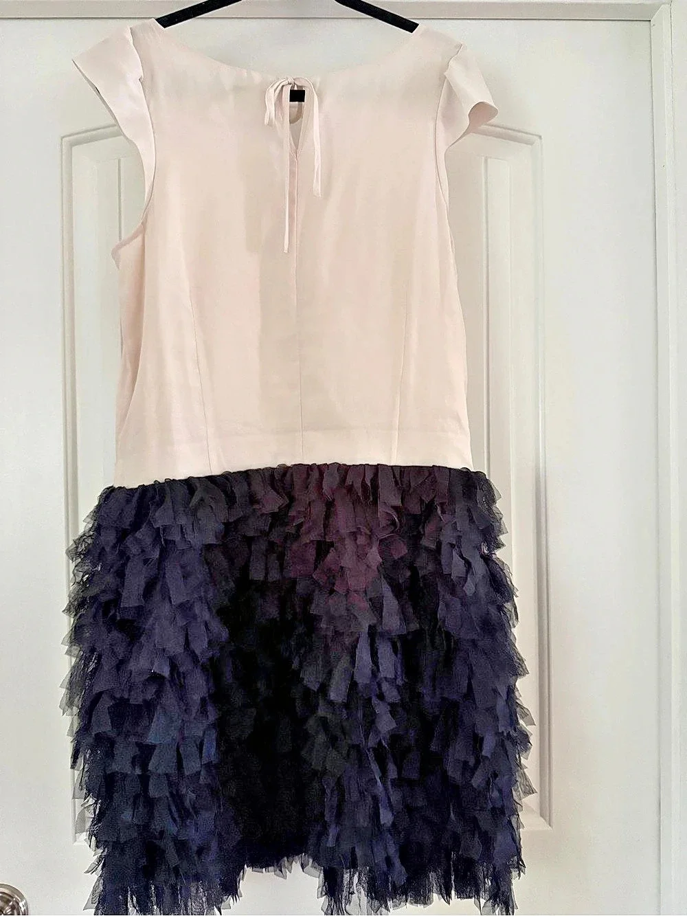 Gap Tiered Tulle Cocktail Dress Two-Tone Cream & Black Size 10 NWT